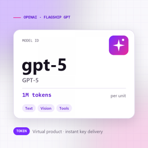 GPT-5 · 1M tokens