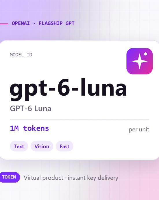 GPT-6 Luna · 1M tokens