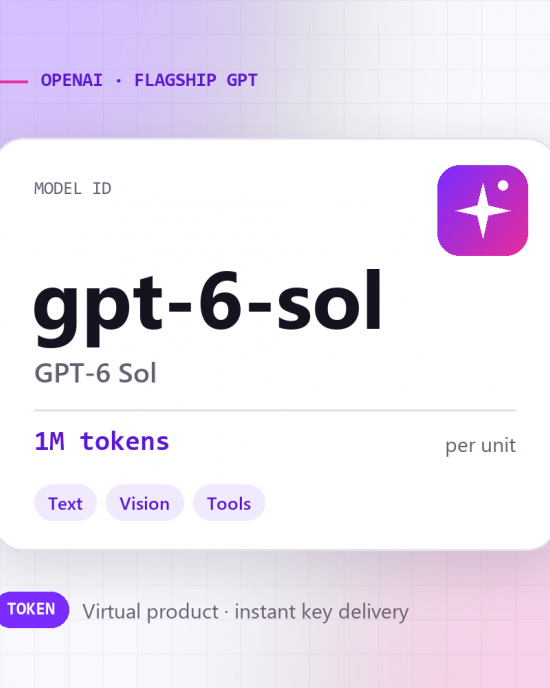 GPT-6 Sol · 1M tokens